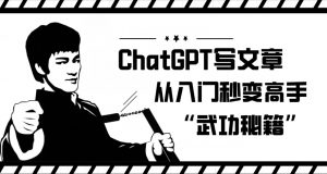 ChatGPT写文章,从入门秒变高手的‘武功秘籍’【揭秘】-晟哥学社资源库