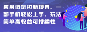 应用试玩拉新项目,一部手机轻松上手,玩法简单高收益可持续性【揭秘】-晟哥学社资源库