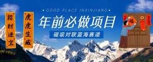 年前必做项目,磁吸对联蓝海赛道,傻瓜式操作复制粘贴纯搬运,一部手机即可完成-晟哥学社资源库
