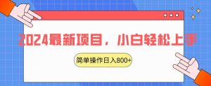 2024最新项目，红娘项目，简单操作轻松日入800+【揭秘】-晟哥学社资源库