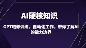 AI硬核知识-GPT喂养训练，自动化工作，带你了解AI的能力边界（10节课）-晟哥学社资源库
