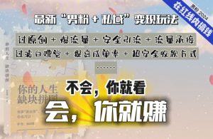 2024,“男粉+私域”还是最耐造、最赚、最轻松、最愉快的变现方式【揭秘】-晟哥学社资源库