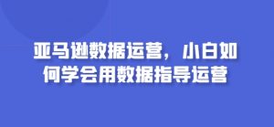 亚马逊数据运营，小白如何学会用数据指导运营-晟哥学社资源库