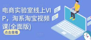 电商实验室线上VIP，淘系淘宝视频课(全面版)-晟哥学社资源库