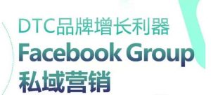 DTC品牌增长利器:Facebook Group私域营销策略-晟哥学社资源库