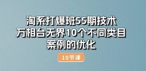 淘系打爆班55期技术:万相台无界10个不同类目案例的优化(10节)-晟哥学社资源库