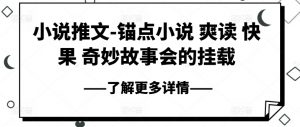 小说推文-锚点小说 爽读 快果 奇妙故事会的挂载-晟哥学社资源库