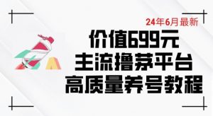 6月最新价值699的主流撸茅台平台精品养号下车攻略【揭秘】-晟哥学社资源库