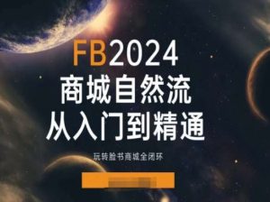 2024Faceboo商城自然流(从入门到精通)，玩转脸书商城全闭环-晟哥学社资源库