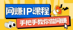 ip合伙人打造1.0,从0到1教你做网创,实现月入过万【揭秘】-晟哥学社资源库
