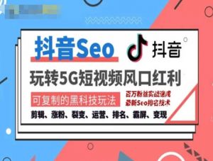 抖音SEO引流培训课程-抓住抖音风口,实现搜索排名,获取精准流量,快速成交变现-晟哥学社资源库