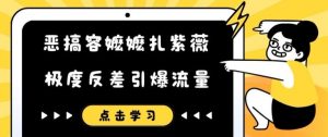 恶搞容嬷嬷扎紫薇短视频，极度反差引爆流量-晟哥学社资源库