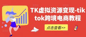 TK虚拟资源变现-tiktok跨境电商教程-晟哥学社资源库