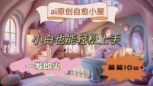 ai原创治愈小屋，小白也能轻松上手，一发即火，篇篇10w+【揭秘】-晟哥学社资源库
