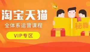 淘宝天猫全体系运营课程【9月24更新】,店铺全系运营、动销玩法、擦边球玩法等等-晟哥学社资源库