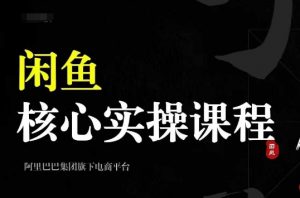 2024闲鱼核心实操课程,从养号、选品、发布、销售,教你做一个出单的闲鱼号-晟哥学社资源库