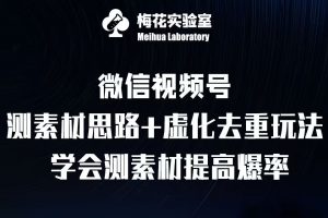 视频号连怼技术-测素材思路和上下虚化去重玩法-梅花实验室社群专享-晟哥学社资源库