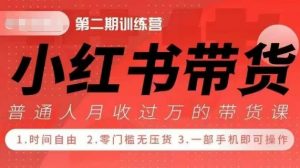 小Red书带货42天训练营 2.0版,宝妈+自由职+上班族+大学生,提高副业收入的大红利项目-晟哥学社资源库