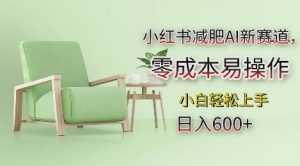 小红书减肥AI新赛道,零成本易操作,日入多张,小白轻松上手【揭秘】-晟哥学社资源库