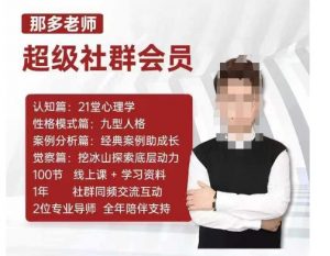 那多老师超级社群会员:开启自我探索之路,提升内在力量-晟哥学社资源库