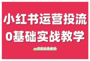 小红书运营投流,小红书广告投放从0到1的实战课,学完即可开始投放-晟哥学社资源库