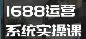 1688高阶运营系统实操课,快速掌握1688店铺运营的核心玩法-晟哥学社资源库