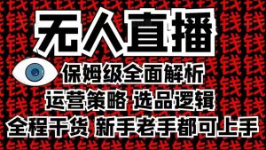 2025无人直播这么做就对了,保姆级全面解析,全程干货,新手老手都可上手-晟哥学社资源库