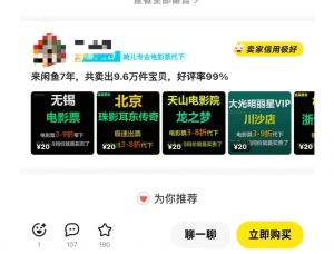 闲鱼电影票自动化,年底开启月入 2W + 的财富通道,可自动化(内附独家秘籍)-晟哥学社资源库