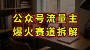 AI公众号流量主爆火赛道拆解—剧评领域,86分钟干货分享-晟哥学社资源库